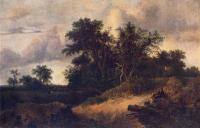 Jacob van Ruisdael - Landscape With A House In The Grove